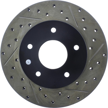 Centric Parts Sport Drilled/Slotted Brake Rotor, 127.62025L 127.62025L